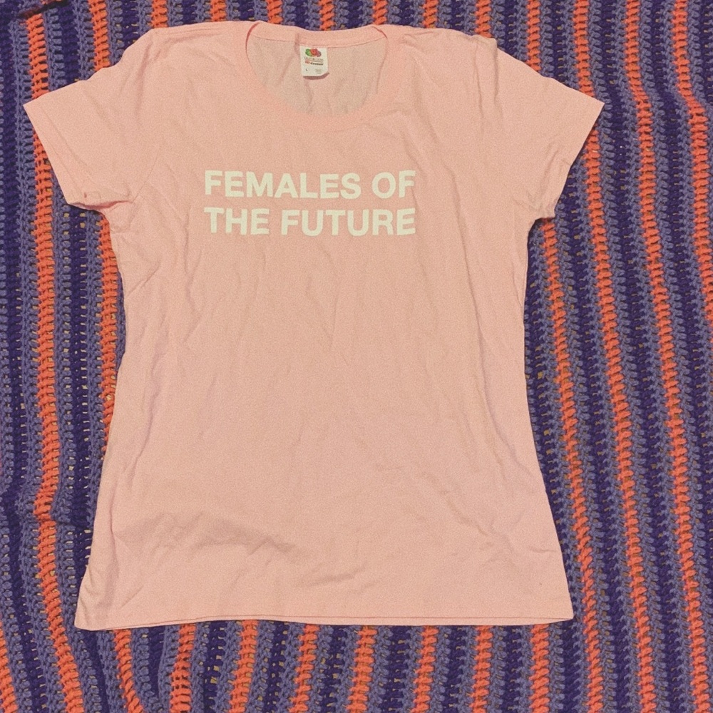 “Females of the Future” Pink Short-Sleeved Graphic T-Shirt